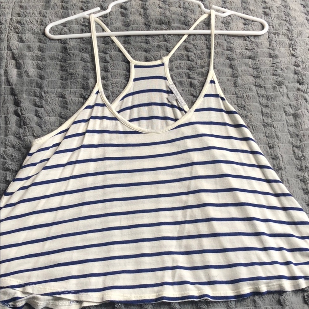 Blue/ White Tank